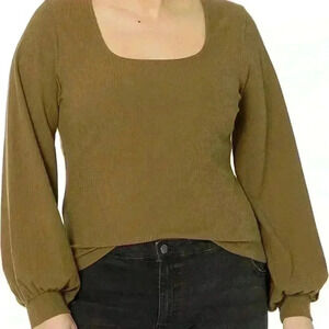 ⚡️5/$20 bundle sale⚡️ Women's Square-Neck Balloon-Sleeve Top XXL